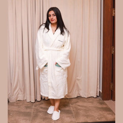 Luxurious Bathrobe Set – Multiple Variants Available | Ivory S/M