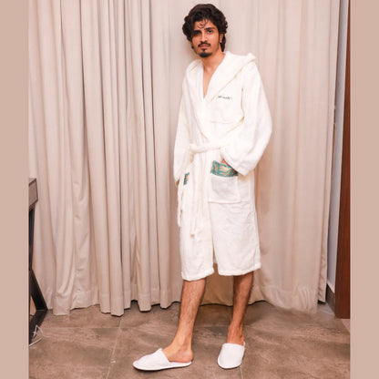 Luxurious Bathrobe Set – Multiple Variants Available | Ivory S/M