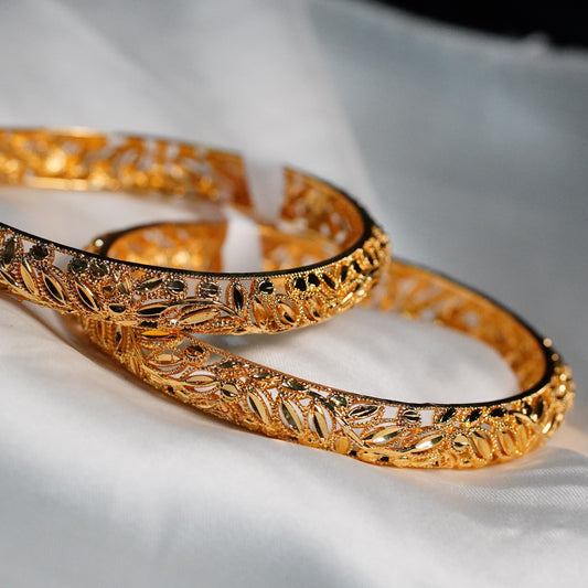 LEAF CUT WORK BANGLES 2PC