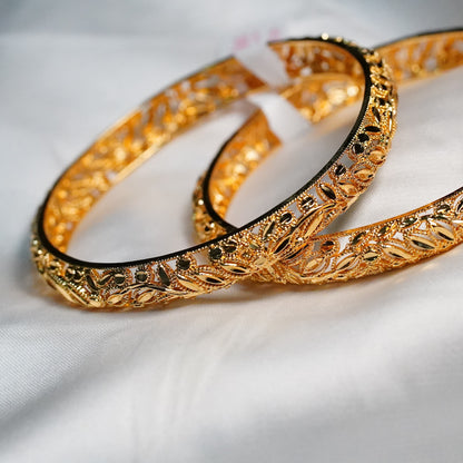 LEAF CUT WORK BANGLES 2PC