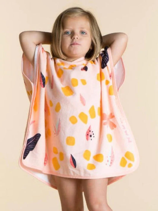 Kids Pink Giraffe Poncho